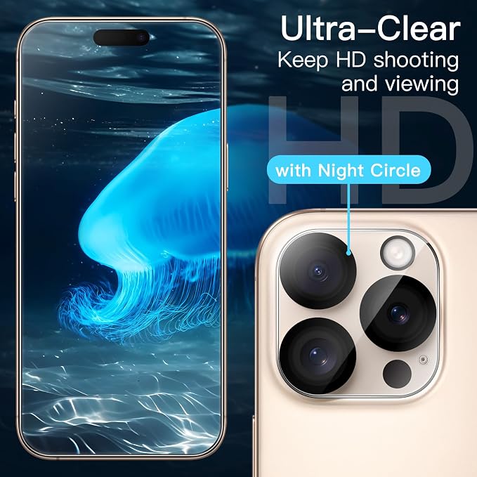JETech Screen Protector for iPhone 16 Pro Max 6.9-Inch - Image 5
