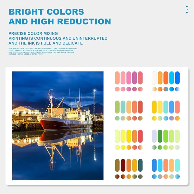 High Capacity 746 Ink Cartridges Set P2V78A P2V79A P2V80A P2V81A P2V82A P2V83A Ink Cartridge Compatible for DesignJet Z9+ Z6 Printers(6 Pack)