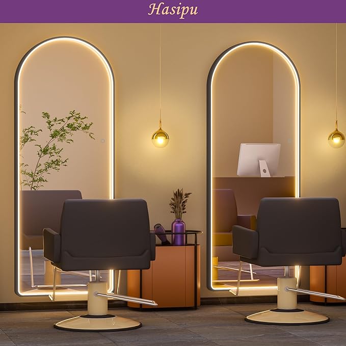 Hasipu 71" x 28" Led Mirror - Full Length, Arch Design, Wall Mounted, Dimming & 3 Color Modes