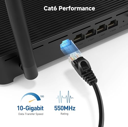 Cable Matters 10Gbps Snagless Short Cat 6 Ethernet Cable - 3ft - Image 3