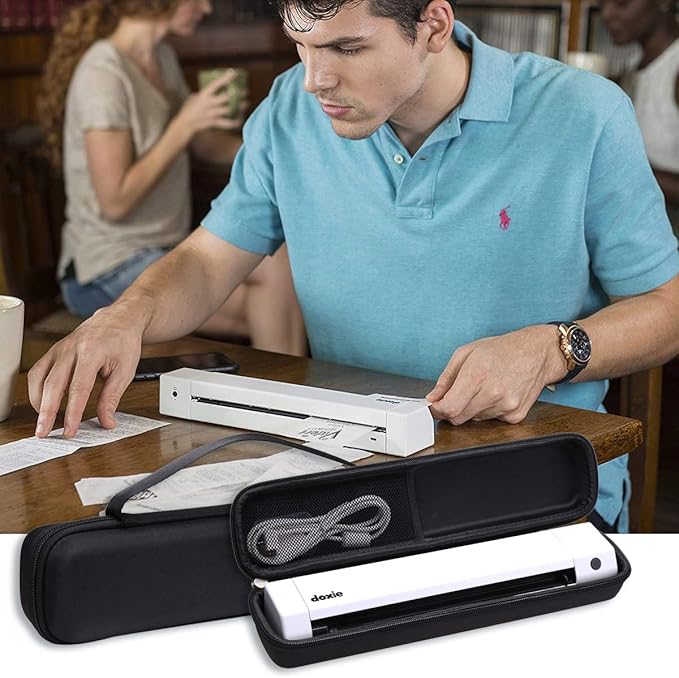 Aproca Hard Carrying Travel Storage Case, for Brother DS-640 / DS-740D / Doxie Go SE Mobile Document Scanner