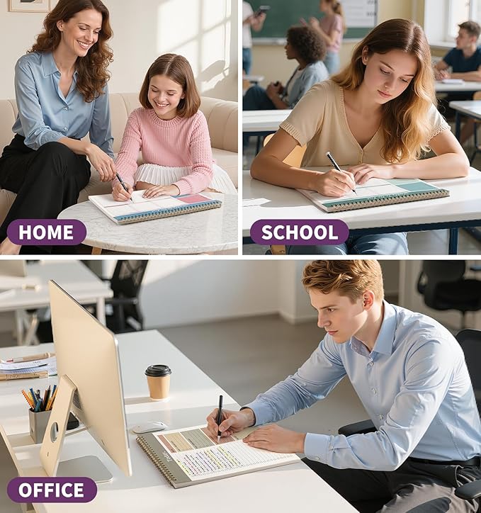 Weekly To Do List Notepad, 52 Undated Sheets （8.5"×11") Duplex-printed Weekly Planner Notepad For Work Home School Office Desk Accessories Supplies & Goal Setting Tasks - Purple