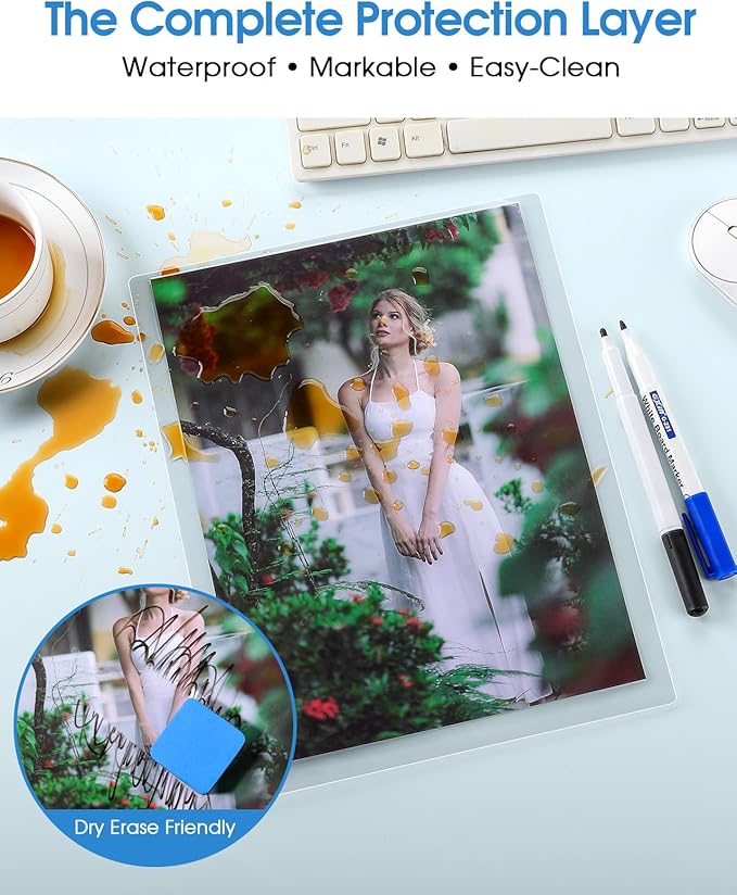 KTRIO Laminating Sheets 5 Mil, Hold 8.5 x 11 inches Sheet, 200 Pack Clear Thermal Laminate Pouches for Laminator, 9 x 11.5 inches Lamination Sheets, Home Office School Supplies