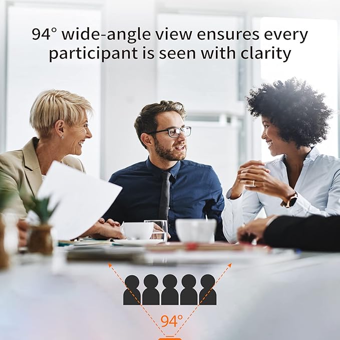 j5create 4K Wide Angle Webcam with Microphone/Privacy Cover for Video Conferencing, Streaming, Recording and Online Teaching, Supports Zoom, Skype, Teams, OBS and More (JVU430)