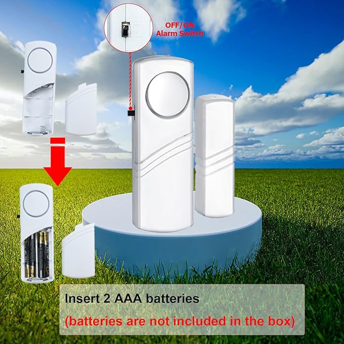 Security Door Window Alarm, 90DB Wireless Sensor Door Window Burglar Alarm - Image 4