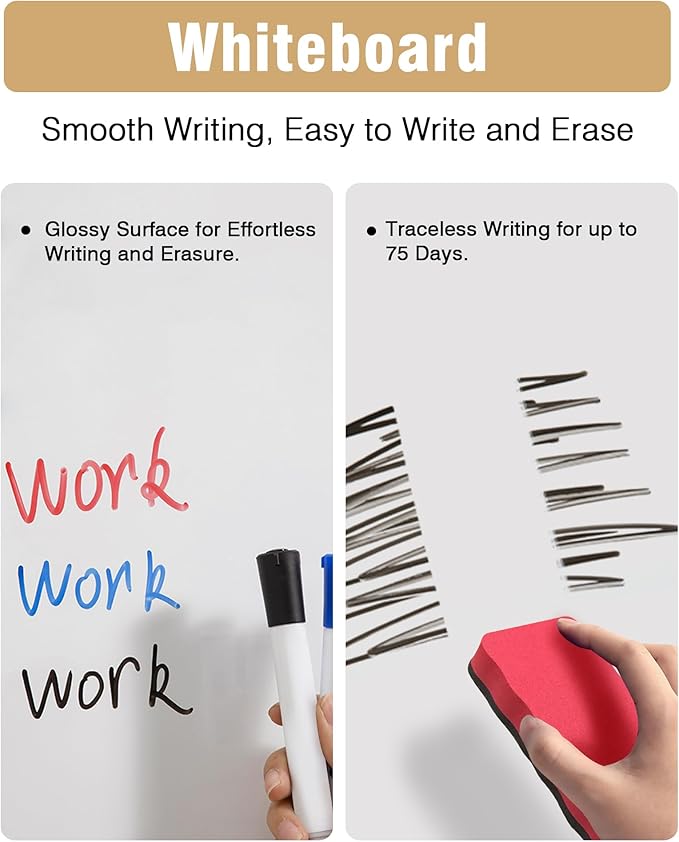 28"x26" Enclosed Bulletin Board, Lockable Weather-Resistant Aluminum Noticeboard for School & Office, Silver Frame w/Magentic Whiteboard