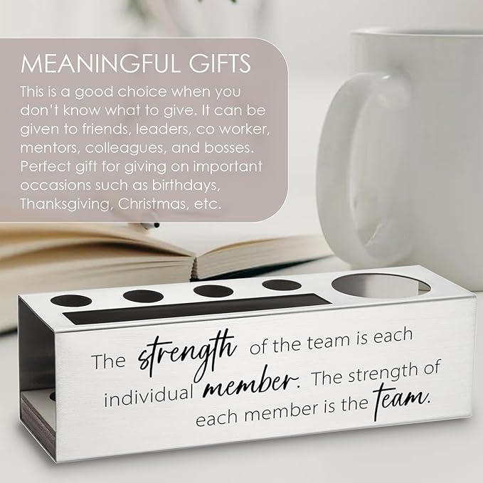 Team Gifts for Coworkers, Team Building Gifts for Employees, Co Worker, Stainless Steel Pen Pencil Holders WCC56