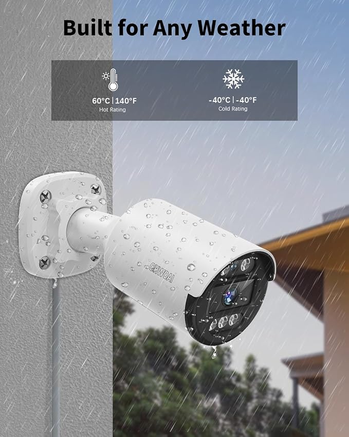 《122° Wide-Angle & Ultra 5MP Definition》Outdoor Wired Security Camera System - Image 5