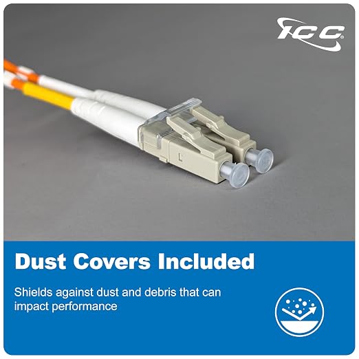 ICC LC to SC Duplex Multimode 62.5/125 Fiber Patch Cable, OFNR Riser, 2.0mm Zip - Image 7