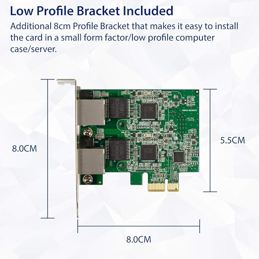 Syba Dual 2.5 Gigabit Ethernet PCI-E Network Expansion Card RJ45 LAN Adapter - Image 5