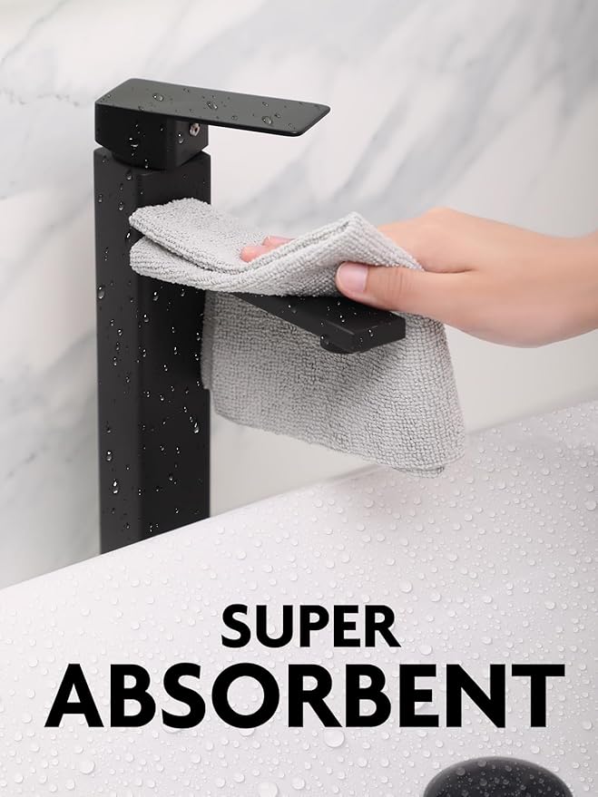 Fantasticlean Microfiber Cleaning Cloth Roll -90 Pack, Tear Away Microfiber Towels, 12" x 12", Reusable, Washable, Scratch Free, Ultra Absorbent Dish Rags for Car, Home, Garage or Shop (Grey)