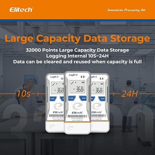 Elitech Bluetooth Temperature Data Logger FDA Standards, - Image 7