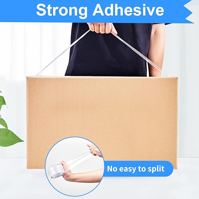 JARLINK Clear Packing Tape (36 Rolls), Heavy Duty Packaging Tape for Shipping Packaging Moving Sealing, 2.7mil Thick, 1.88 inches Wide, 60 Yards Per Roll, 2160 Total Yards