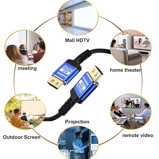 18Gbps 75 ft hdmi Cable with Gripping Connectors, 4k Ultra high Speed Ethernet - Image 6
