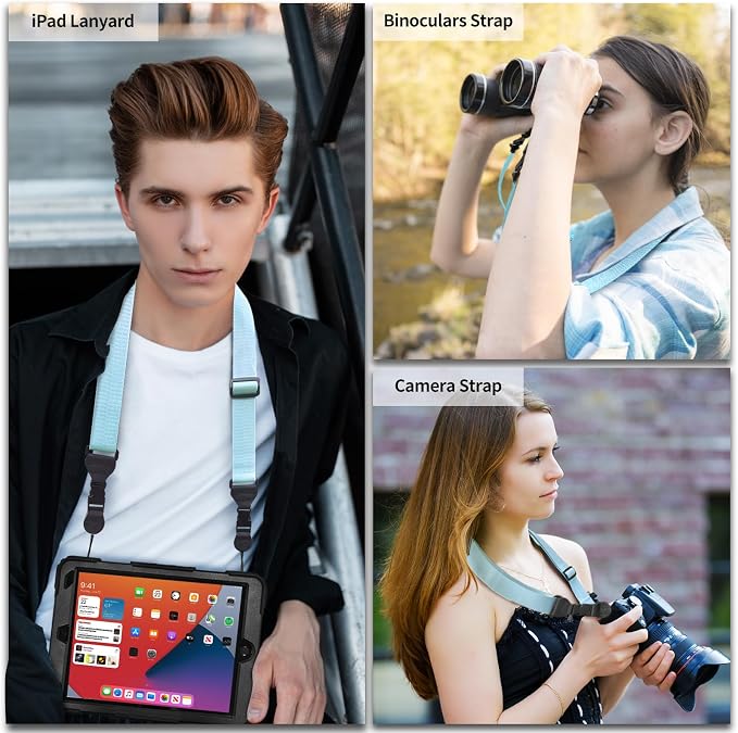 FIEIL Nylon iPad Strap, Adjustable Camera Neck Strap, Comfortable Shoulder Strap - Image 3