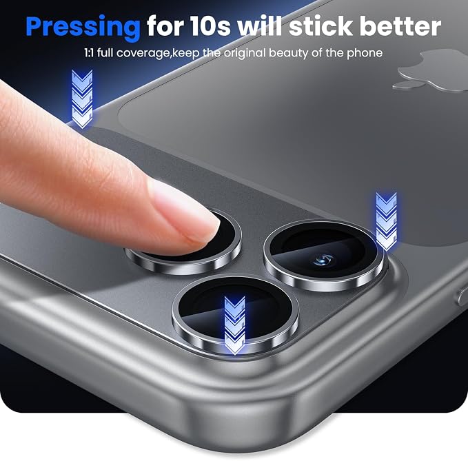WSKEN for iPhone 17 Pro Max Camera Lens Protector, Metal Aluminum Alloy - Image 5