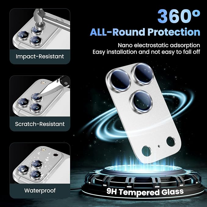 Uyiton Compatible with iPhone 17 Pro Camera Lens Protector - Image 2