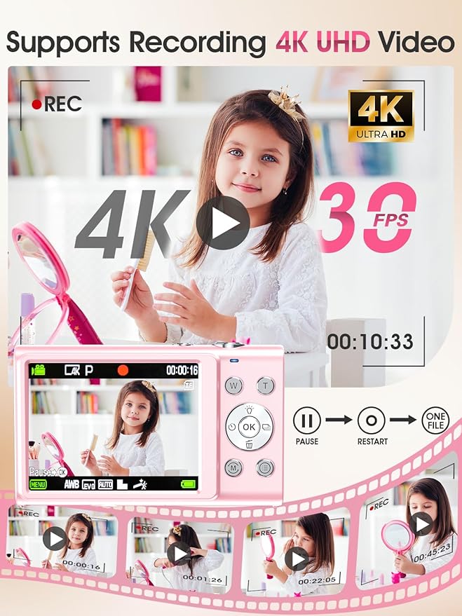 Digital Camera, Autofocus 4K Vlogging Camera - Image 3