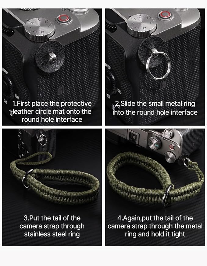 Camera Wrist Strap for Mirrorless Cameras, Quick Release Camera Wrist Strap - Image 3