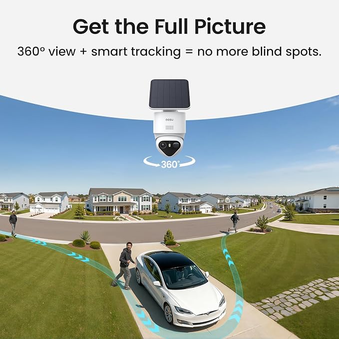 aosu T2 Ultra 4K Security Cameras Wireless Outdoor, TrueColor Night Vision - Image 3