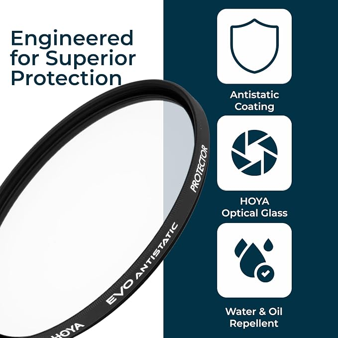 Hoya EVO Antistatic 62mm Filter — Premium Optical Glass w/ 16-Layer SMC Lens - Image 6