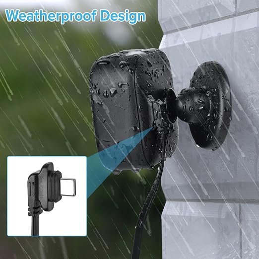 delilyn 2Pack Weatherproof 30ft/9m Power Cable - Image 6