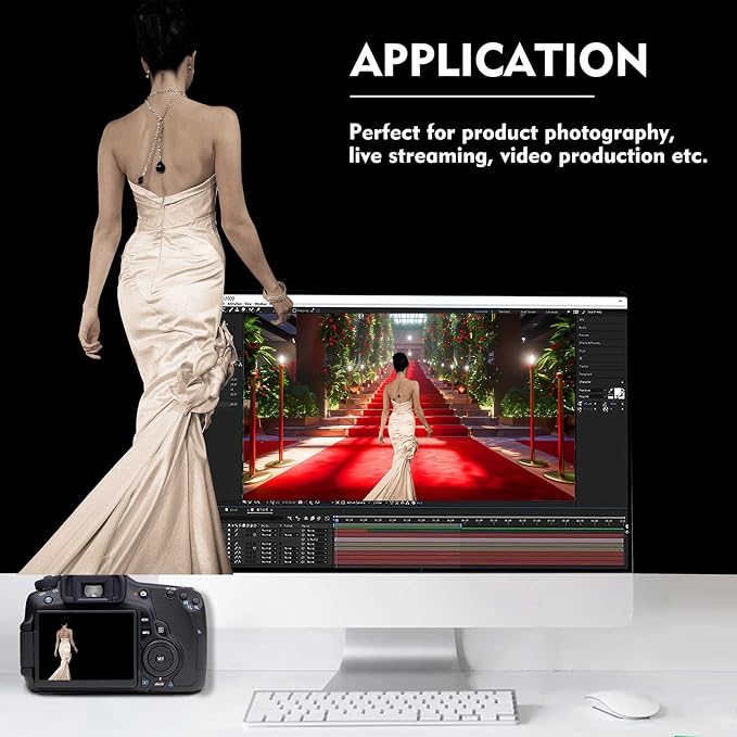 Black Photo Backdrop for Photoshoot, Photo Backdrop Curtain - Image 3