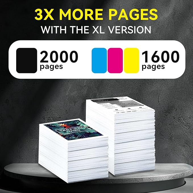 952XL Ink Cartridges Combo Pack for HP 8710 7740 Printers HP952XL Ink Cartridge Black and Color for HP Officejet Pro 8210 8730 8200 8720 8700 7740 8715 8702 8725 8740 4 Pack Black Cyan Yellow Magenta
