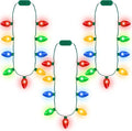 Blowata 24PCS Christmas Light Necklace, 3 Glow Modes Christmas Party Favors by Blowata
