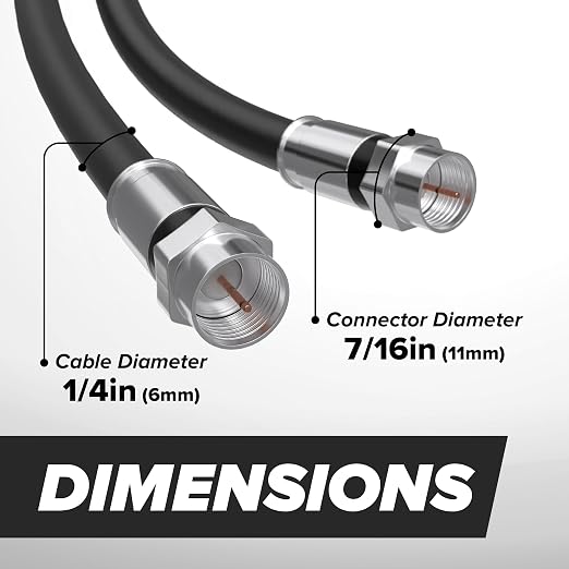 THE CIMPLE CO - RG6 Coaxial Cable 1.5 FT - RG6 Coax Cable - Image 7