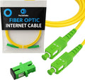 Fiber Optic Internet Cable - 100ft / 30M SC/APC to SC/APC Single Mode Fiber by PacSatSales++-+Premium+Fiber