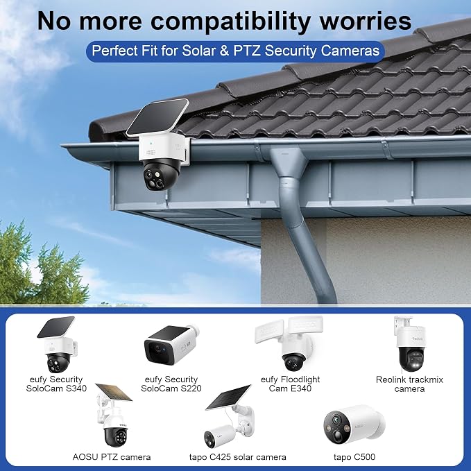 1 PCS ViewKurM Gutter Mount for Security Cameras, Stainless Steel Camera Mount - Image 5