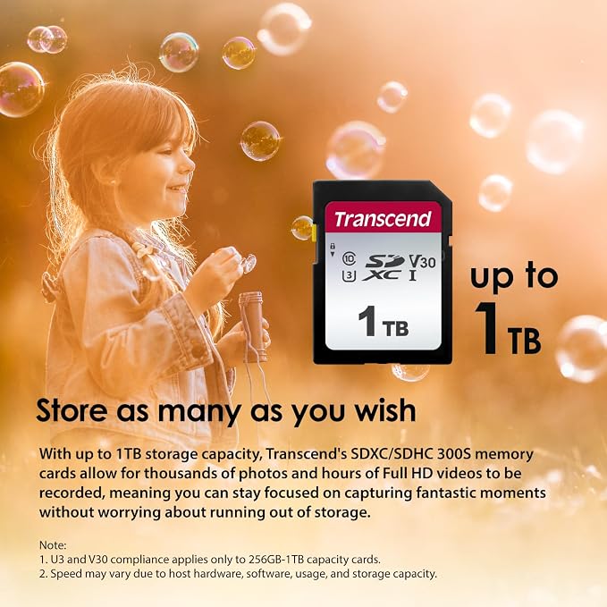 Transcend 512GB SDXC Memory Card, UHS-I U3 V30, 4K UHD & Full HD, Class 10 - Image 4