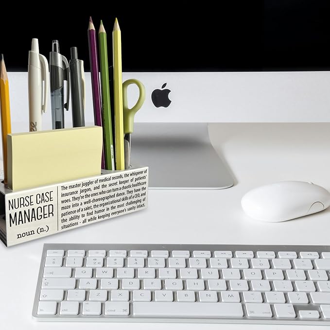 Nurse Case Manager Definition Gifts for Women, Men, Nurse Case Manager Office Supplies Desk Decor Pen Pencil Holders WCC46