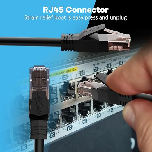 Cat6 Ethernet Cable 6 FT, Snagless Short Cat 6 Patch Cord, RJ45 Pure Copper - Image 5