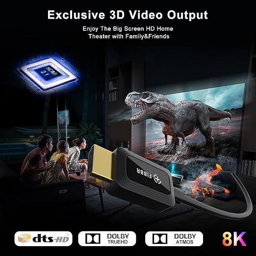 8K Fiber Optic HDMI Cable 3ft, 48Gbps Ultra High-Speed HDMI 2.1 Cable 8K@60Hz - Image 6