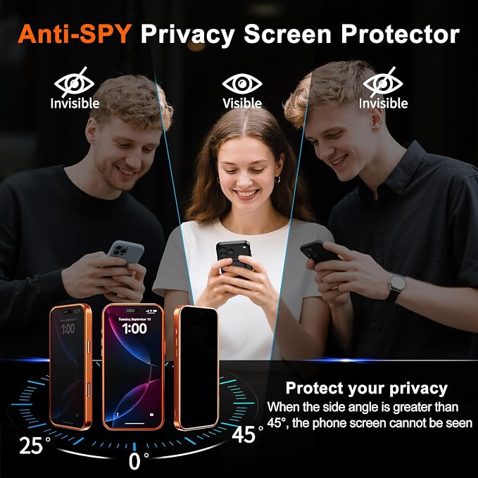 for iPhone 17 Pro Case with Privacy Screen Protector and Camera Protection - Image 7