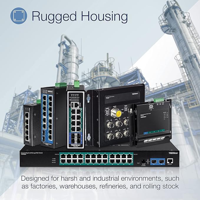 TRENDnet 10-Port Industrial Gigabit L2 Managed DIN-Rail Switch, 8 X Gigabit - Image 5