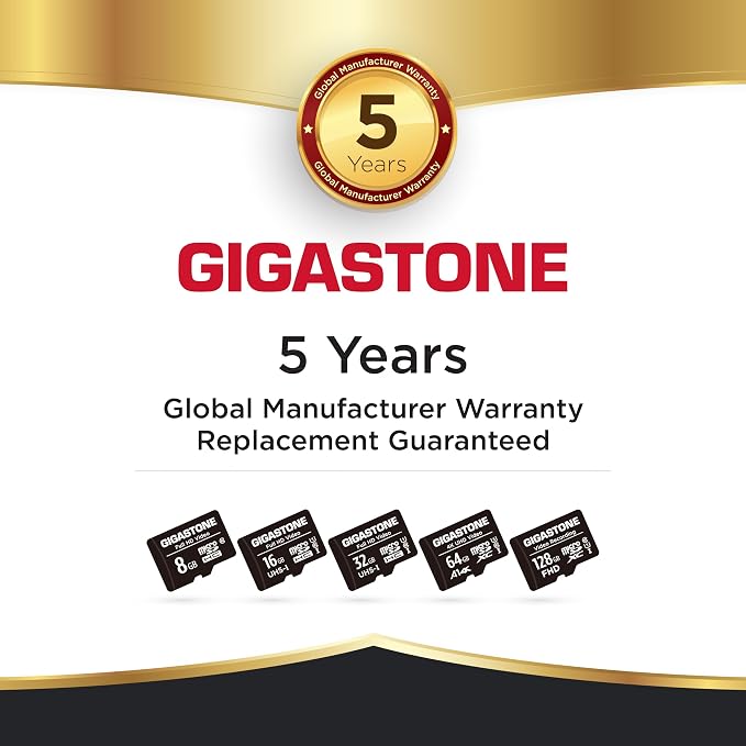 GIGASTONE 16GB Micro SD Card 5-Pack, FHD Video, Surveillance Security Cam - Image 7