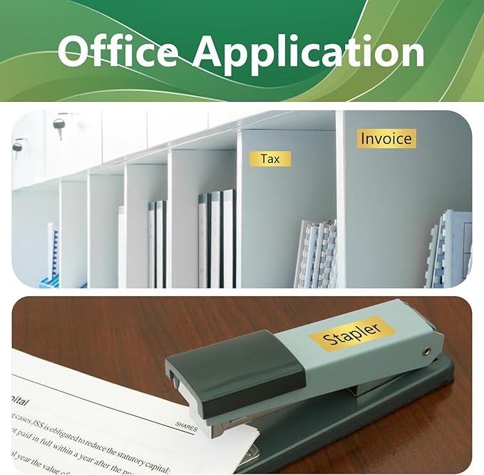 3-Pack TZe TZ Tape Compatible with Brother P Touch Label Maker Tape TZe-841 TZ-841 TZe841 TZ841 Label Tape 18mm 0.7 Laminated Black on Gold for PT D400 D450 D600 D610 P710BT