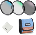 NEEWER 52mm UV CPL ND Lens Filter Kit, UV Protection + Circular Polarizing + by Neewer