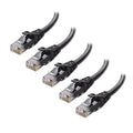 Cable Matters 10Gbps 5-Pack Snagless Cat 6 Ethernet Cable - 6ft by CableMatters