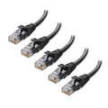Cable Matters 10Gbps 5-Pack Snagless Short Cat 6 Ethernet Cable - 2ft by CableMatters