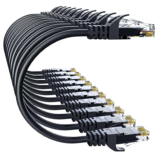 Cat 6 Ethernet Cable 20FT 10Pack, Cat6 Ethernet Patch Cable 10Gbps, High-Speed by 10Gsupxsel