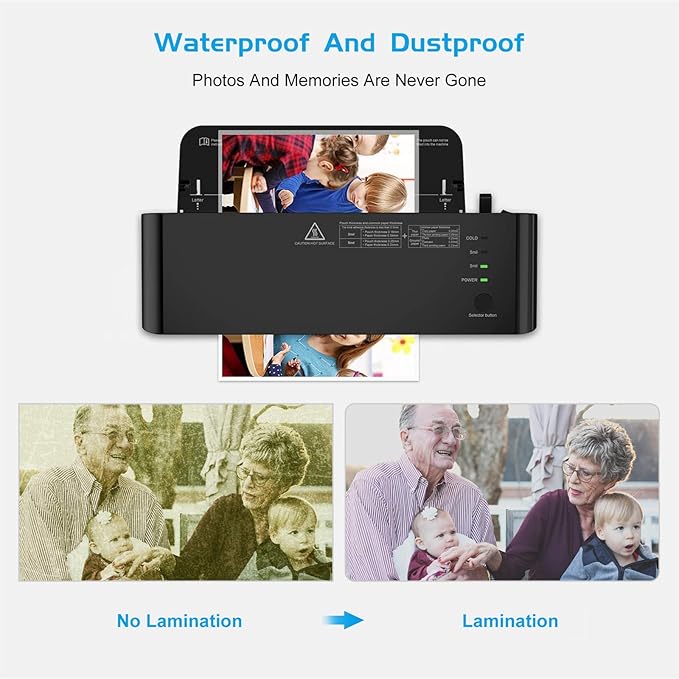 RyhamPaper Thermal Laminating Pouches, Laminating Sheets 8.9 x 11.4-Inches/Letter Size/5 mil, 200 Pack Laminator Sheets for Sealed Document, Cards, Clear Laminated Finish, Round Corner, Waterproof