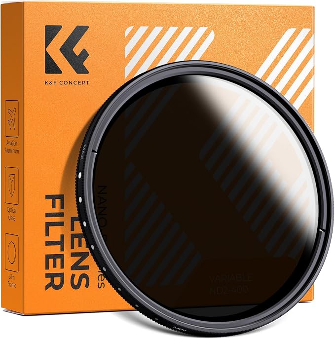 K&F CONCEPT 49mm Variable ND2-ND400 ND Lens Filter by KFCONCEPT