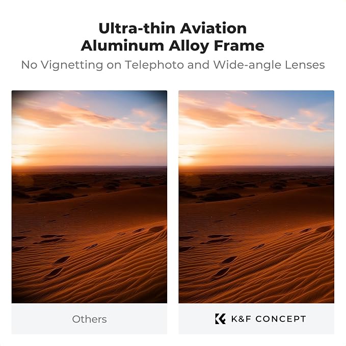K&F CONCEPT 55mm Shockproof & Ultra Low Reflectivity MCUV Lens Protection Filter - Image 7
