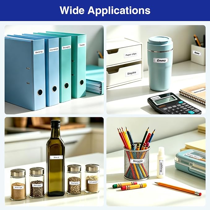 SUPVAN E12 Bluetooth Label Maker Machine, Support Keyboard & App - Image 9