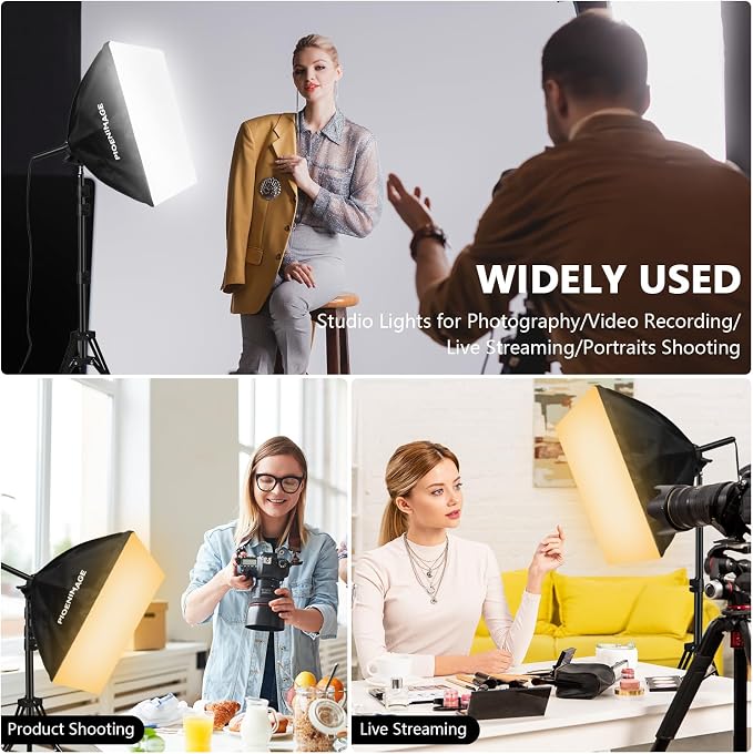 Softbox Lighting Kit, Soft Box Photography Lighting Set - Image 7