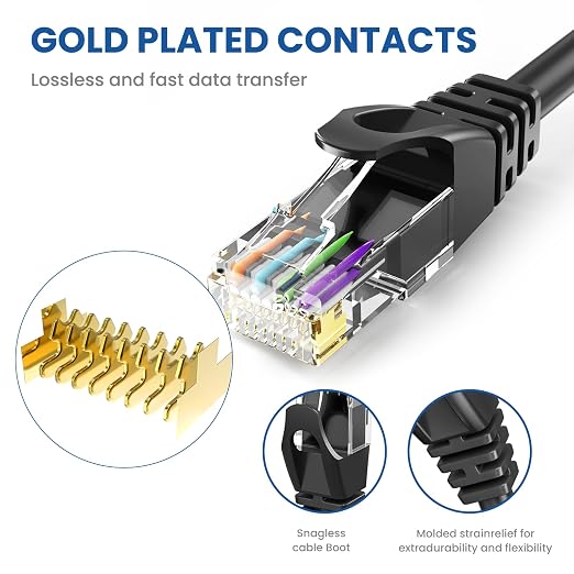 Ultra Clarity Cables Cat6 Ethernet Cable, 20 Feet LAN, UTP Cat 6, Internet - Image 3
